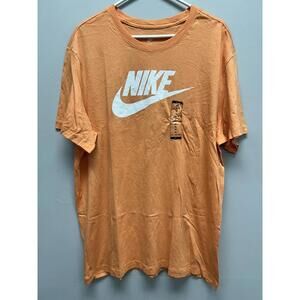 Nike Men's Orange Logo T-Shirt